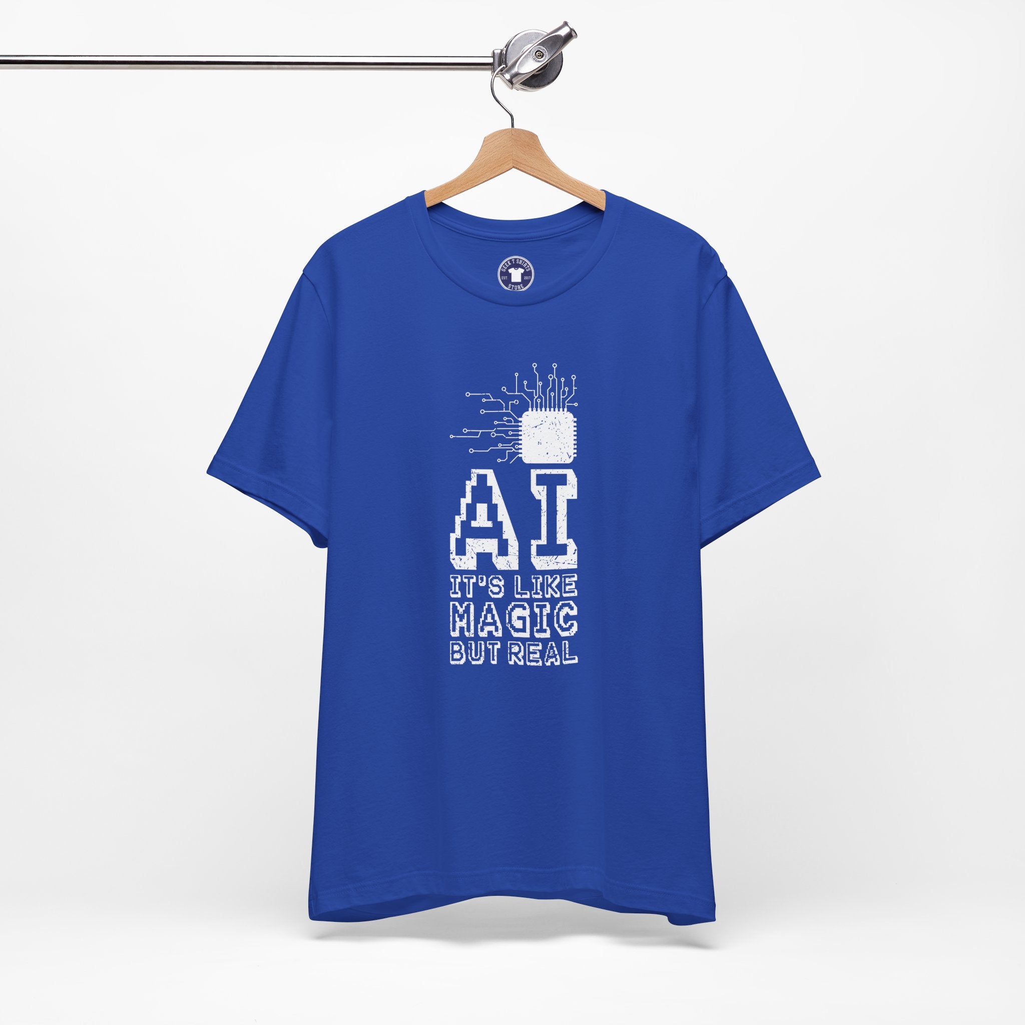 AI Like Magic But Real - Premium Unisex Crewneck T-Shirt