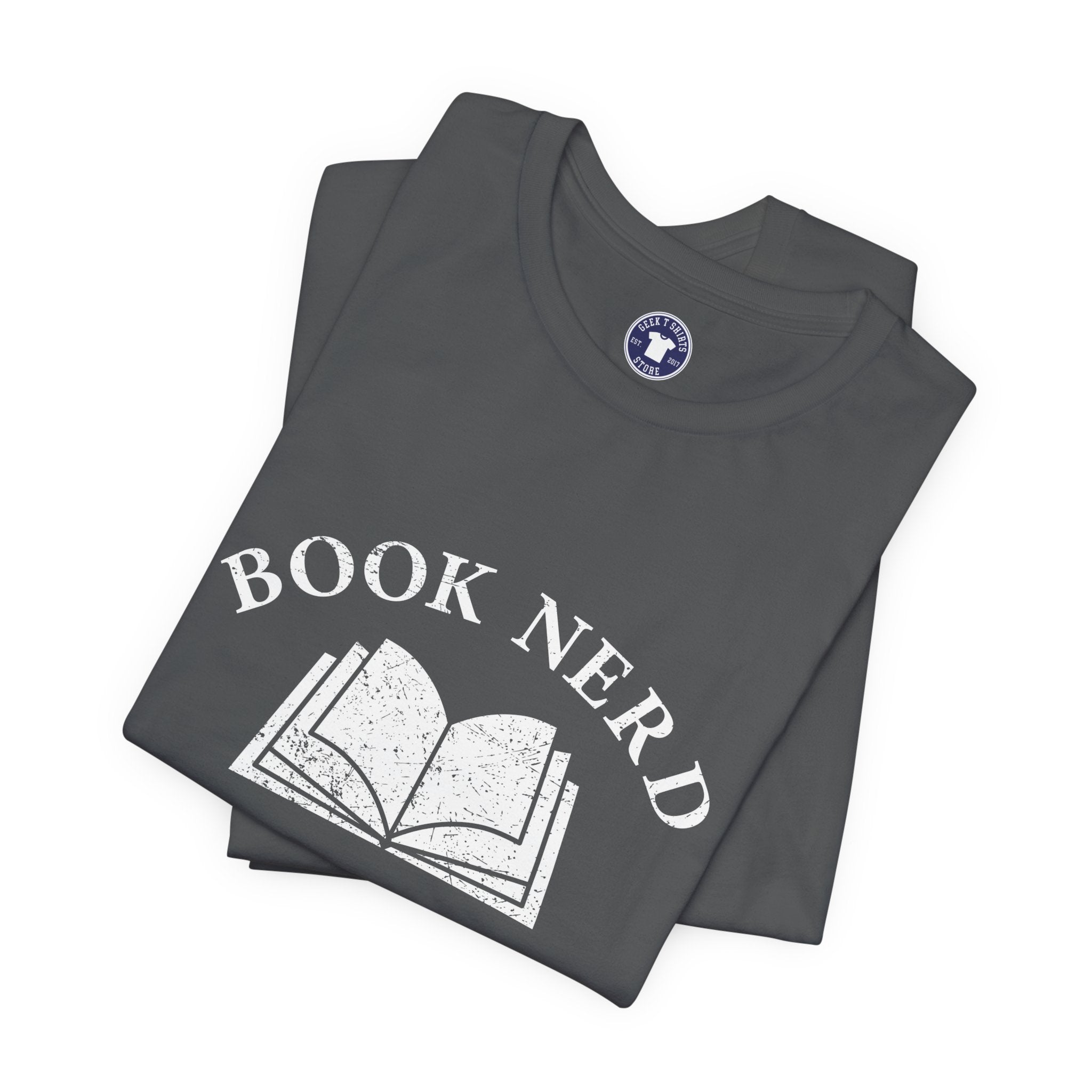 Book Nerd - Premium Unisex Crewneck T-Shirt