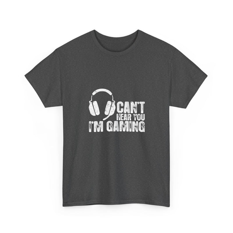 Can't Hear You I'm Gaming T-Shirt, Gamer Gift Tee, Video Game Shirt, Geek T-Shirt, Nerd Shirt, Casual Gamer Apparel, Gaming Headset Design