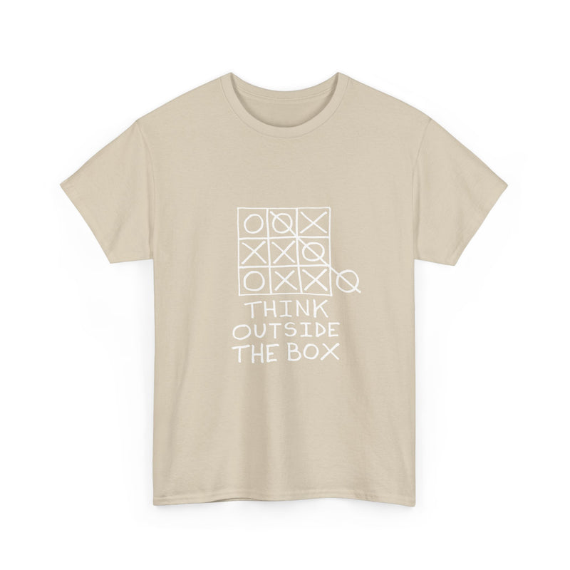 Think Outside the Box T-Shirt, Tic Tac Toe Game Tee, Funny Geek T-Shirt, Nerd Shirt, Puzzle Lover Gift, Casual Humor Top, Strategy Shirt