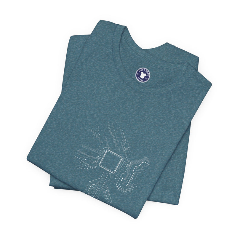 Cpu Heart Chipset Board - Geek Coding T-Shirt - Premium Unisex Crewneck T-Shirt
