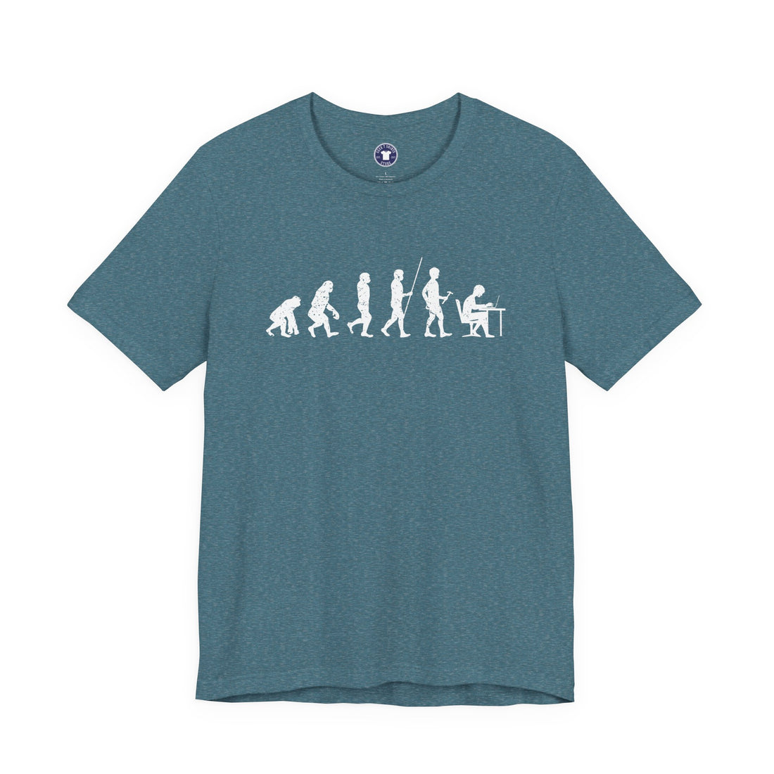 The Evolution To Coders - Premium Unisex Crewneck T-Shirt