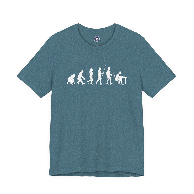 The Evolution To Coders - Premium Unisex Crewneck T-Shirt