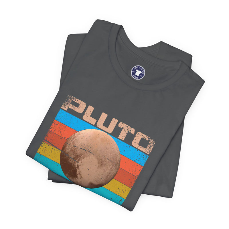Pluto Never Forget - Geek Shirt - Funny Science Shirt - Premium Unisex Crewneck T-Shirt