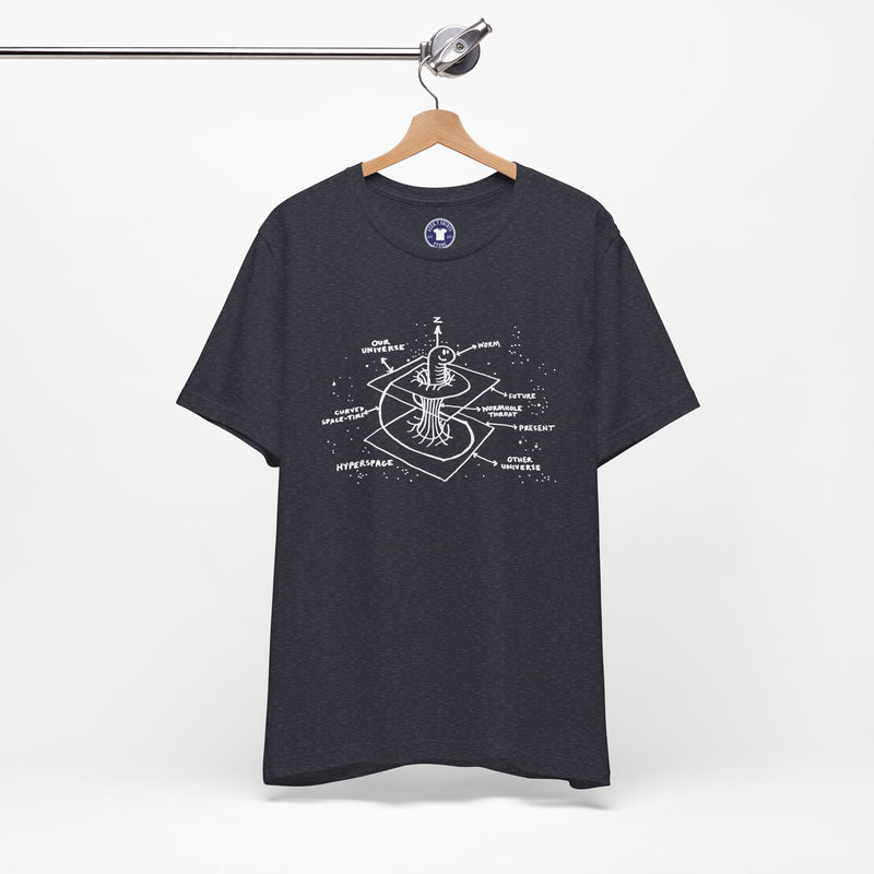 Time Warp Physics Wormhole - Premium Unisex Crewneck T-Shirt