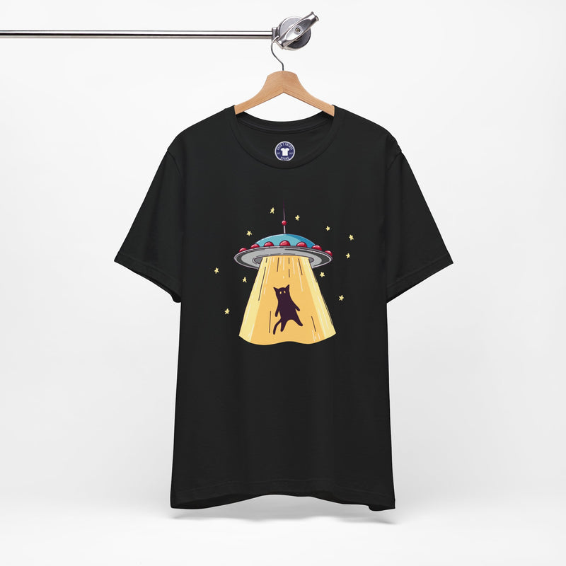 Cat Ufo Abduction - Ufo Shirt - Premium Unisex Crewneck T-Shirt