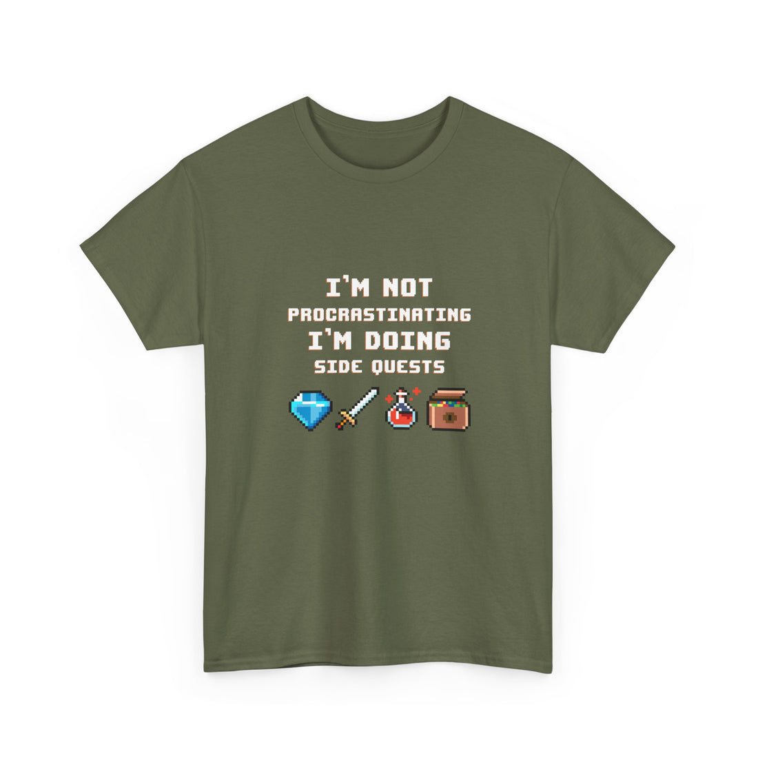 I'm Not Procrastinating I'm Doing Side Quests - Regular Unisex Crewneck T-Shirt
