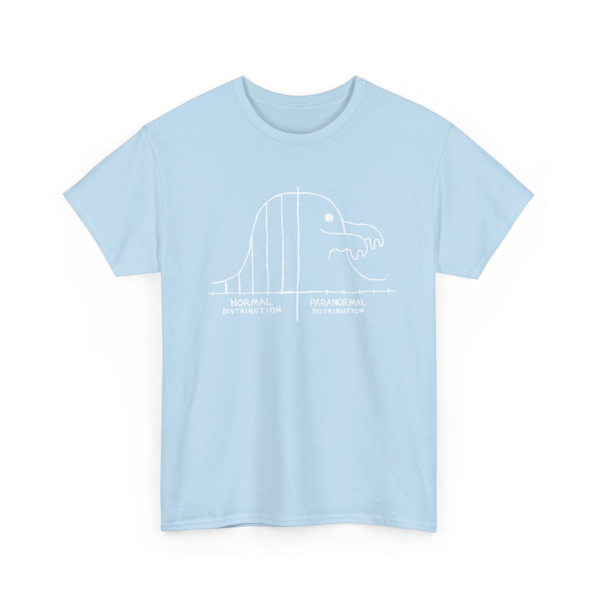 Math Statistics Paranormal Distribution Ghost -  Unisex Crewneck T-Shirt