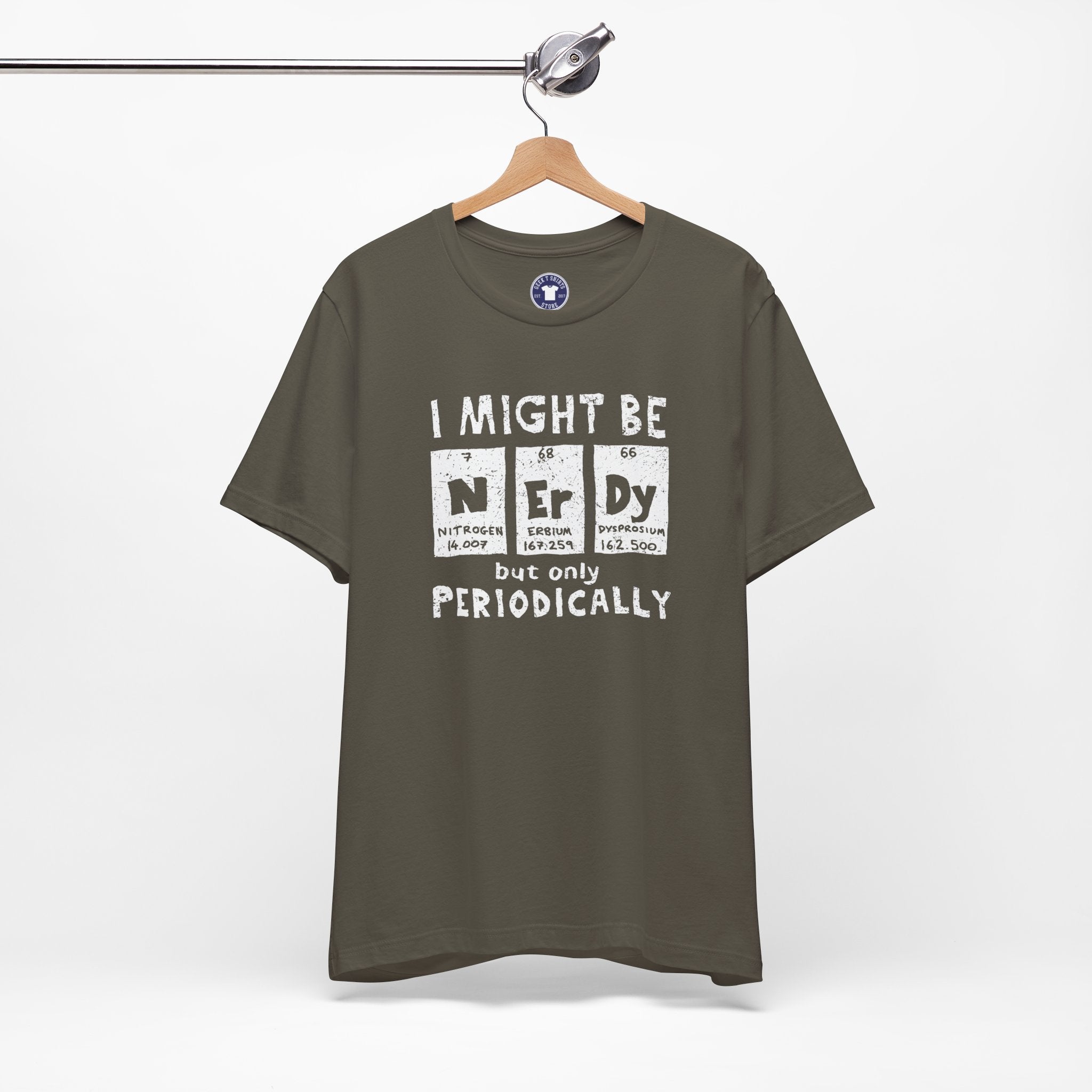 I Might Be Nerdy Periodically - Premium Unisex Crewneck T-Shirt