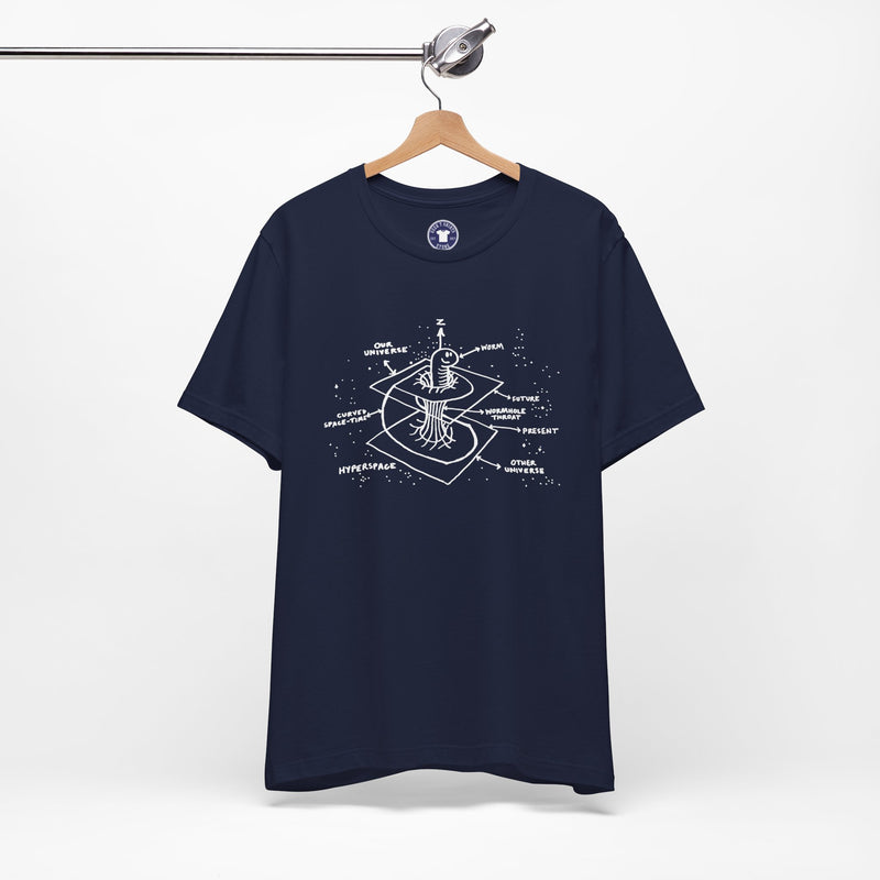 Time Warp Physics Wormhole - Premium Unisex Crewneck T-Shirt