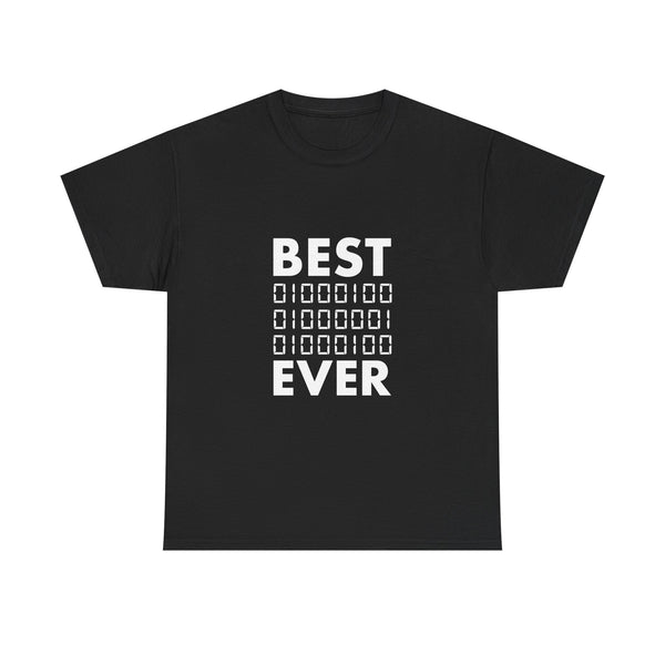 Geek T-Shirt Best Ever Binary Code Shirt, Nerd Shirt, Coding Gift, Programmer Tee, Tech Humor Apparel, Computer Science Top, Fun Geek Wear