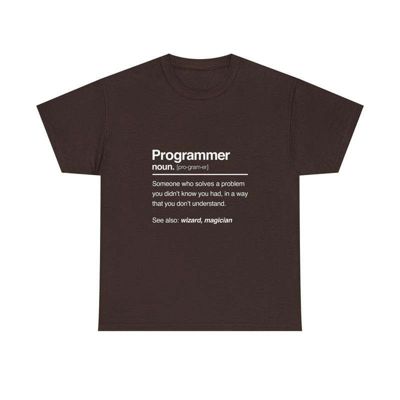 Programmer Definition T-shirt, Geek T-Shirt, Nerd Shirt, Coding Humor Tee, IT Gift, Tech Lover Apparel, Funny Programmer Shirt