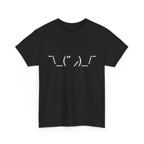 T-Shirt with Quirky ASCII Art Face, Geek T-Shirt, Nerd Shirt, Minimalist Emoticon Tee, Fun Text Art Gift, Casual Statement Shirt