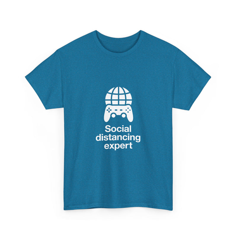 Social Distancing Expert T-Shirt, Gamer Tee, Video Game Controller Shirt, Geek T-Shirt, Nerd Shirt, Social Gamer Gift, Online Gaming Apparel