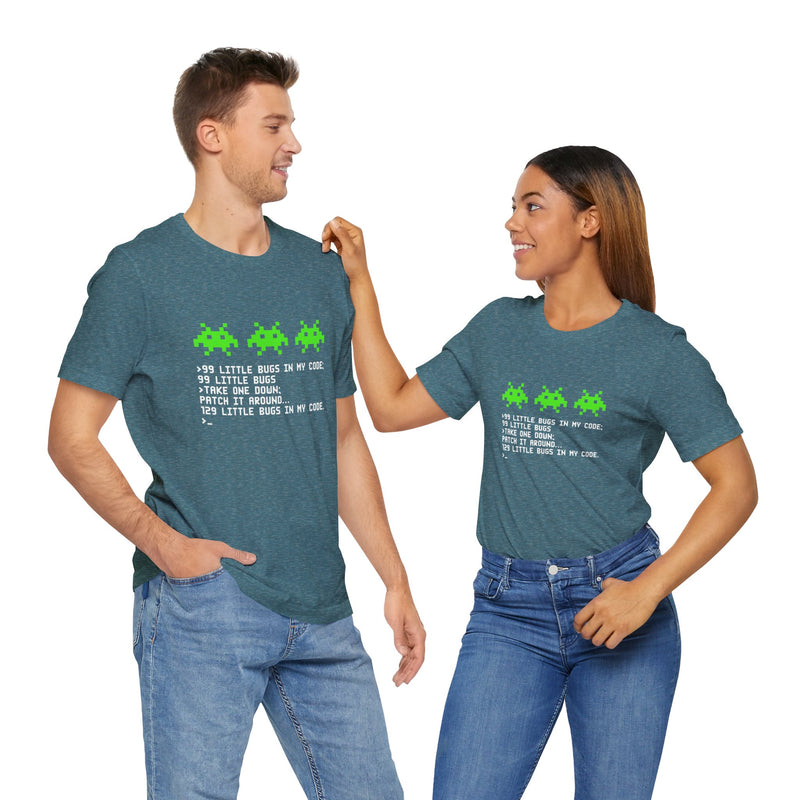 99 Little Bugs In My Code - Nerd Shirt - IT Shirt - Premium Unisex Crewneck T-Shirt