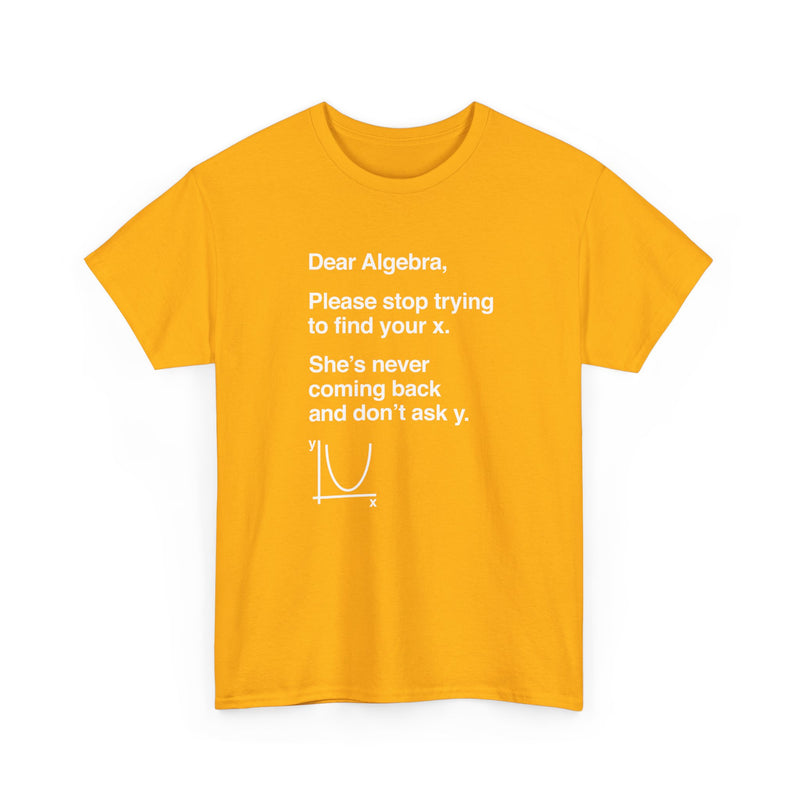 Dear Algebra - Math Teacher - Regular Unisex Crewneck T-Shirt