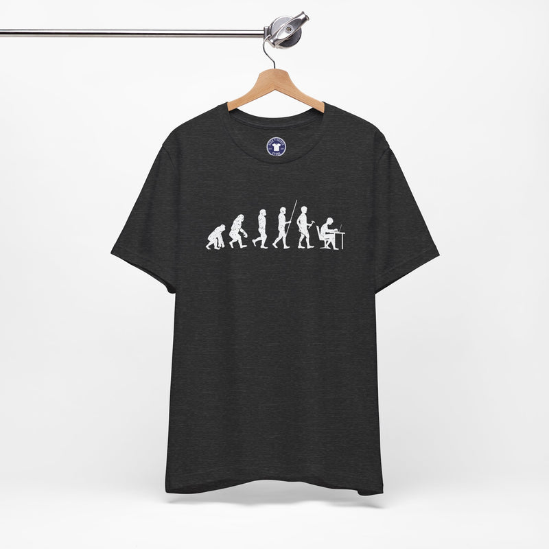 The Evolution To Coders - Premium Unisex Crewneck T-Shirt