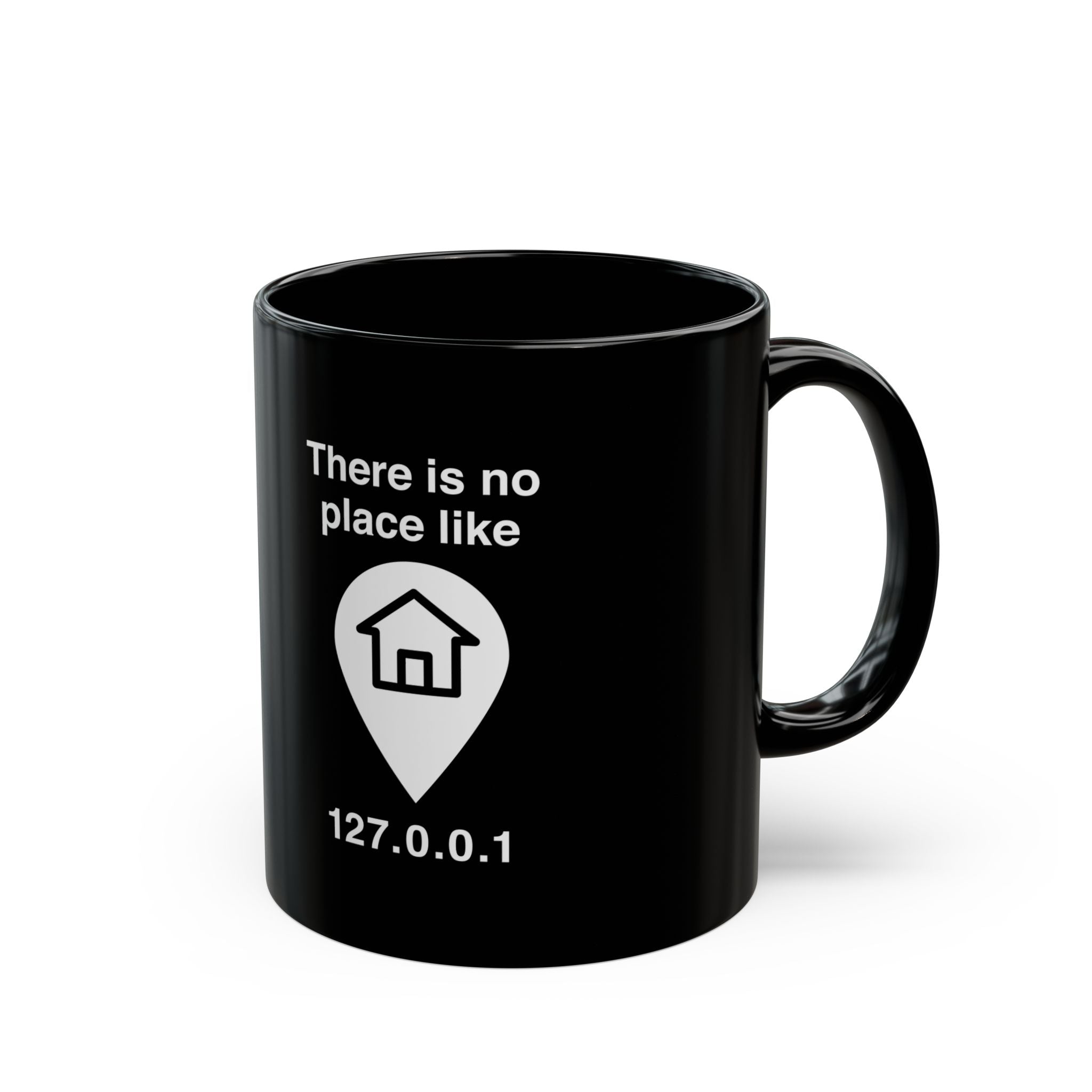 No Place Like Home - Black Glossy Mug