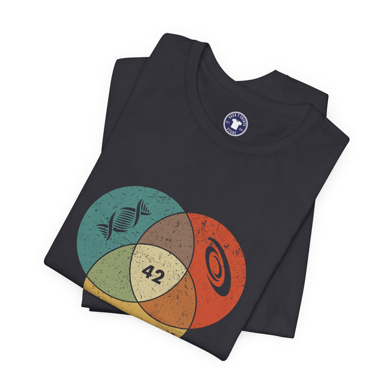 42 Answer To Life The Universe And Everything - Color Version - Premium Unisex Crewneck T-Shirt