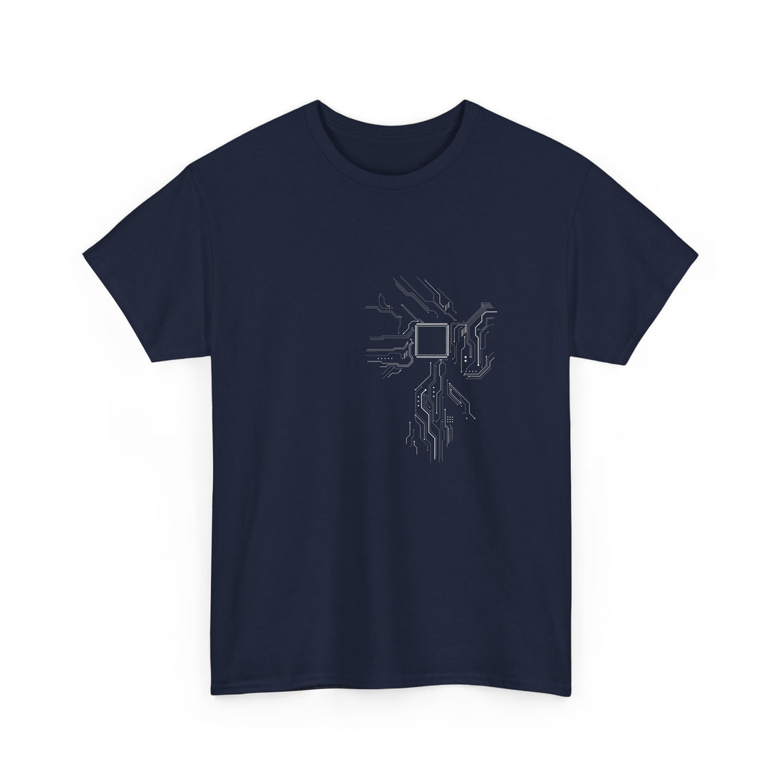 Cpu Heart Chipset Board - Geek Coding T-Shirt - Regular Unisex Crewneck T-Shirt