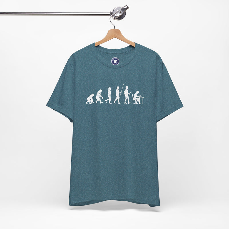 The Evolution To Coders - Premium Unisex Crewneck T-Shirt