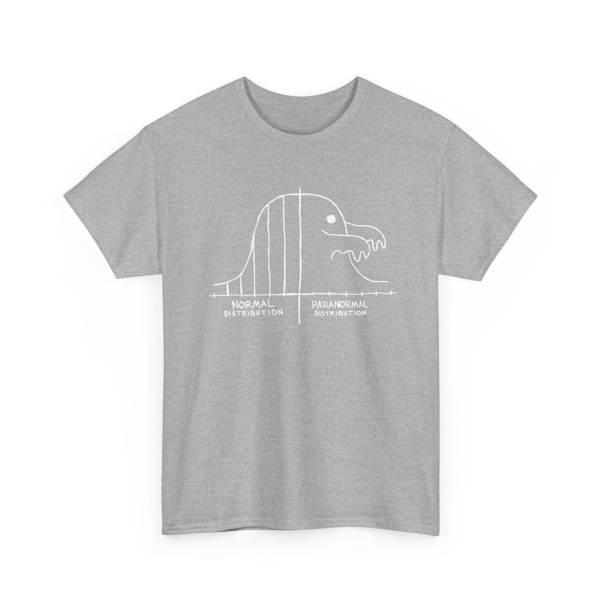 Math Statistics Paranormal Distribution Ghost -  Unisex Crewneck T-Shirt