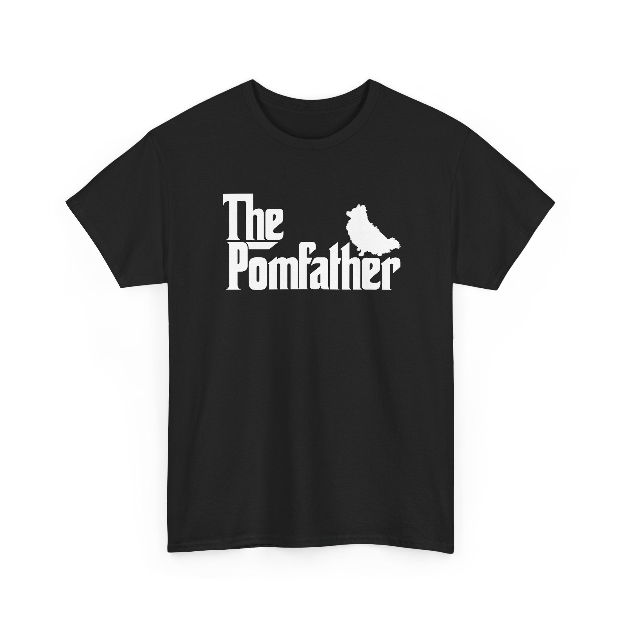 Funny Pomeranian Shirt The Pomfather Pomeranian Dog Dad Gift - Unisex Regular Crewneck T-Shirt