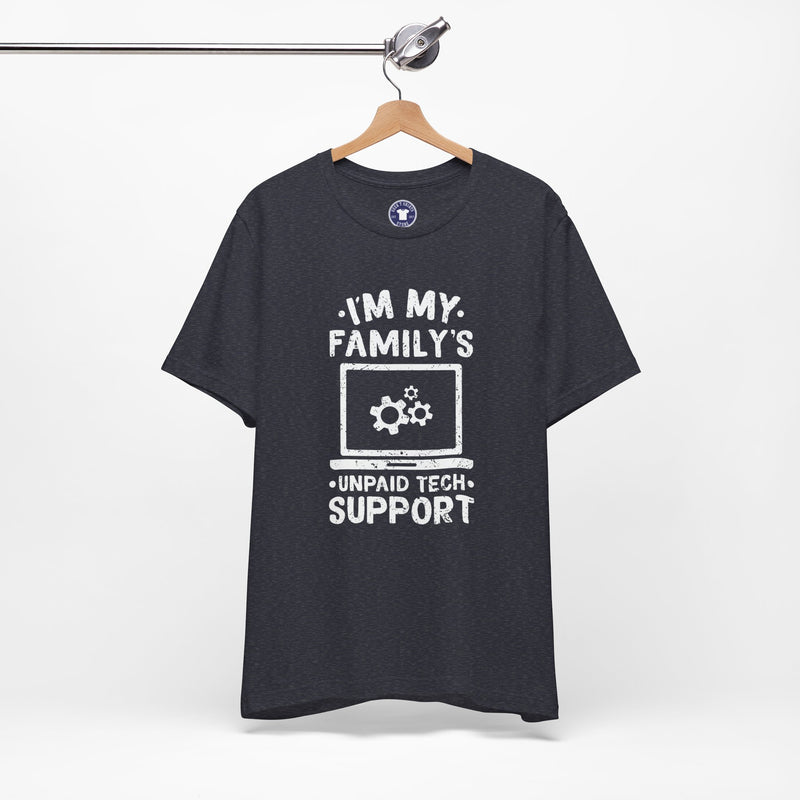 I'm My Family's Unpaid Tech Support - Premium Unisex Crewneck T-Shirt