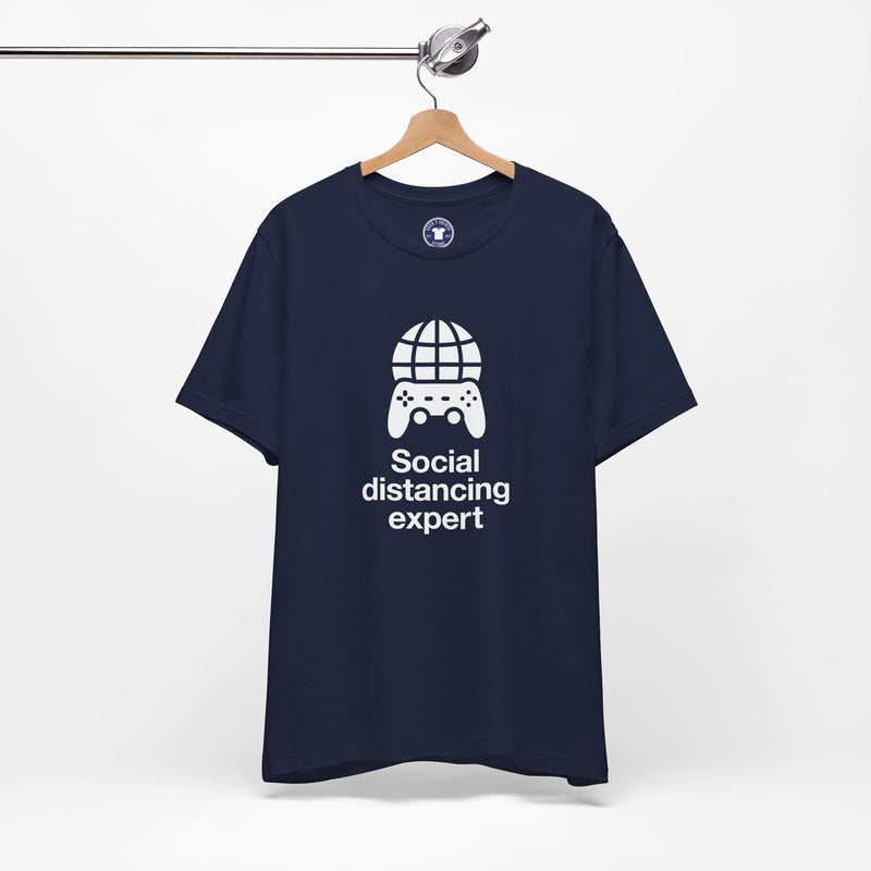Social Distancing Expert - Premium Unisex Crewneck T-Shirt