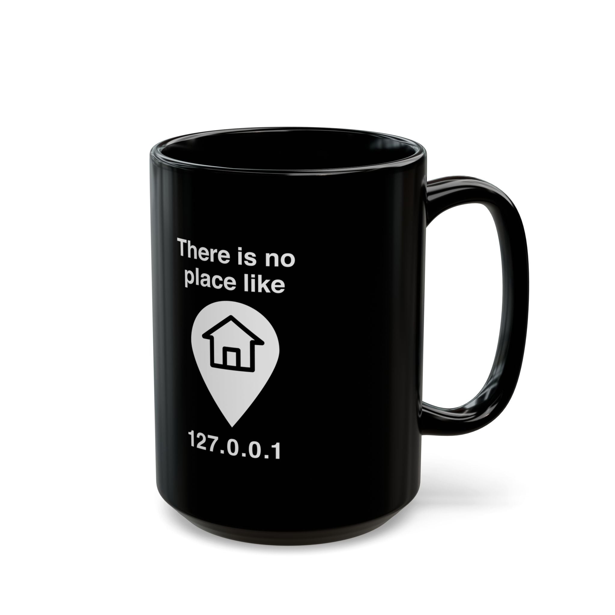 No Place Like Home - Black Glossy Mug
