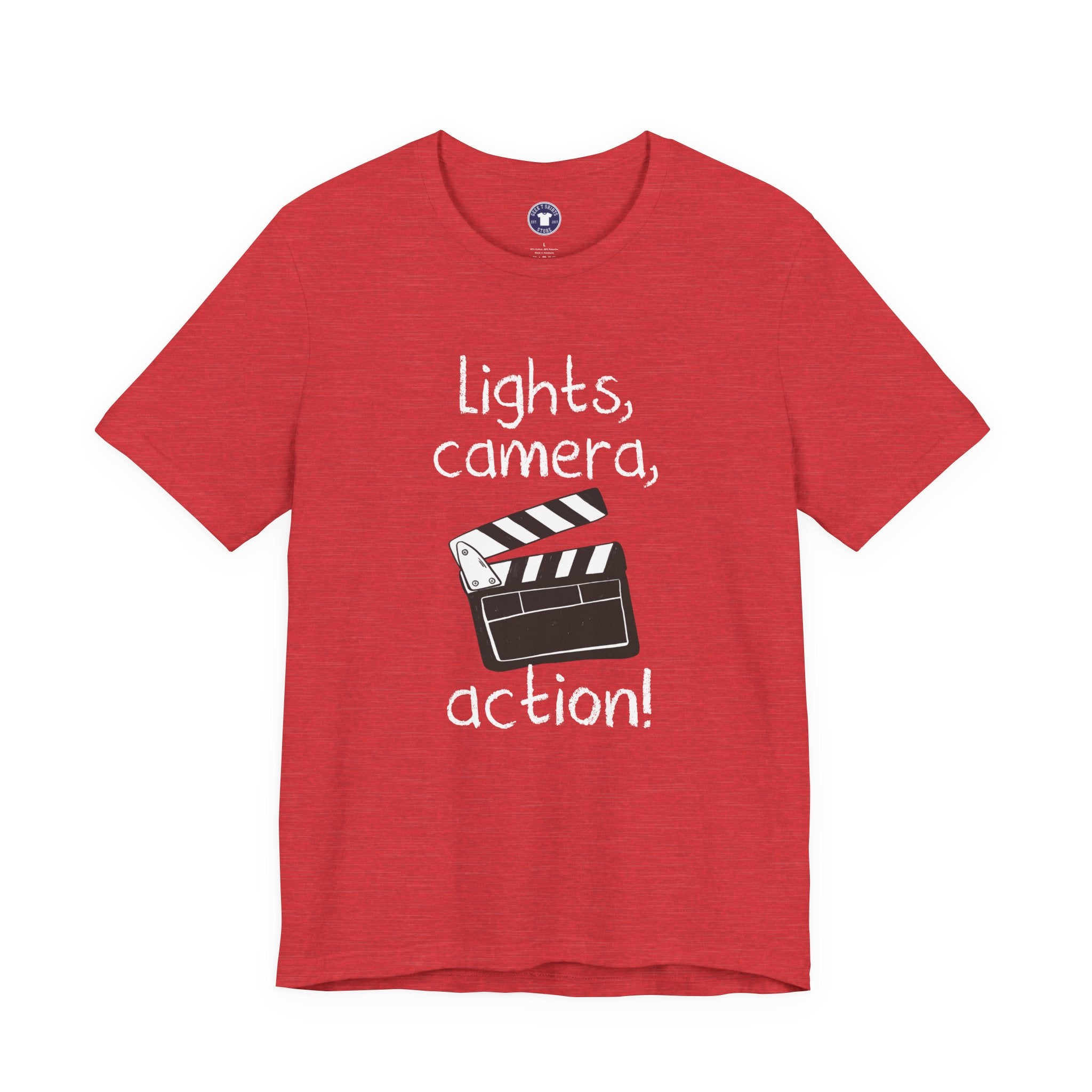 Lights Camera Action - Premium Unisex Crewneck T-Shirt