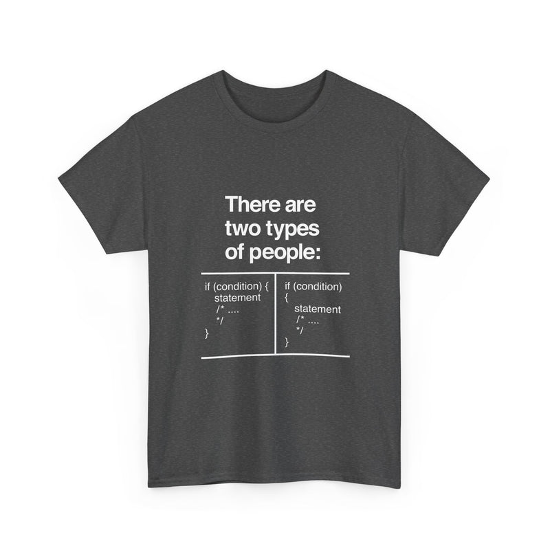 There Are Two Types of People T-Shirt, Funny Coding Tee, Programmer Gift, Geek T-Shirt, Nerd Shirt, Software Developer Humor Tee, Coder Gift