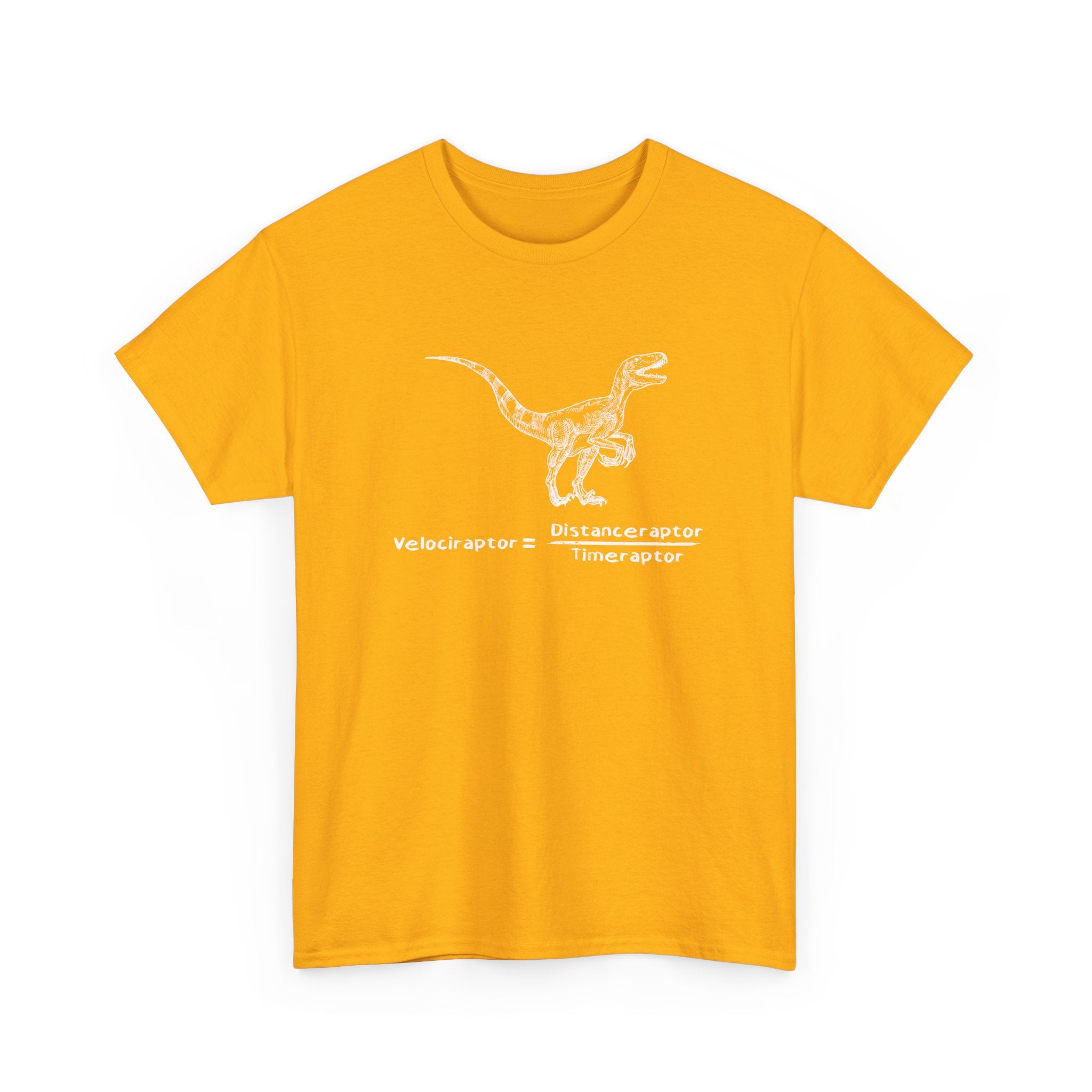 Raptor Speed Equation - Science Physics Geek - Regular Unisex Crewneck T-Shirt