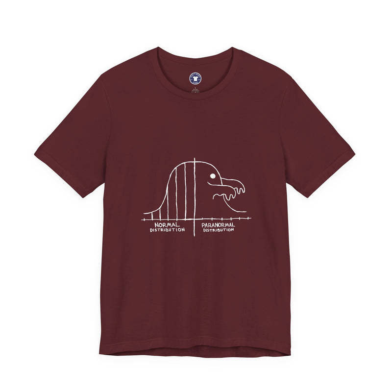 Math Statistics Paranormal Distribution Ghost - Premium Unisex Crewneck T-Shirt