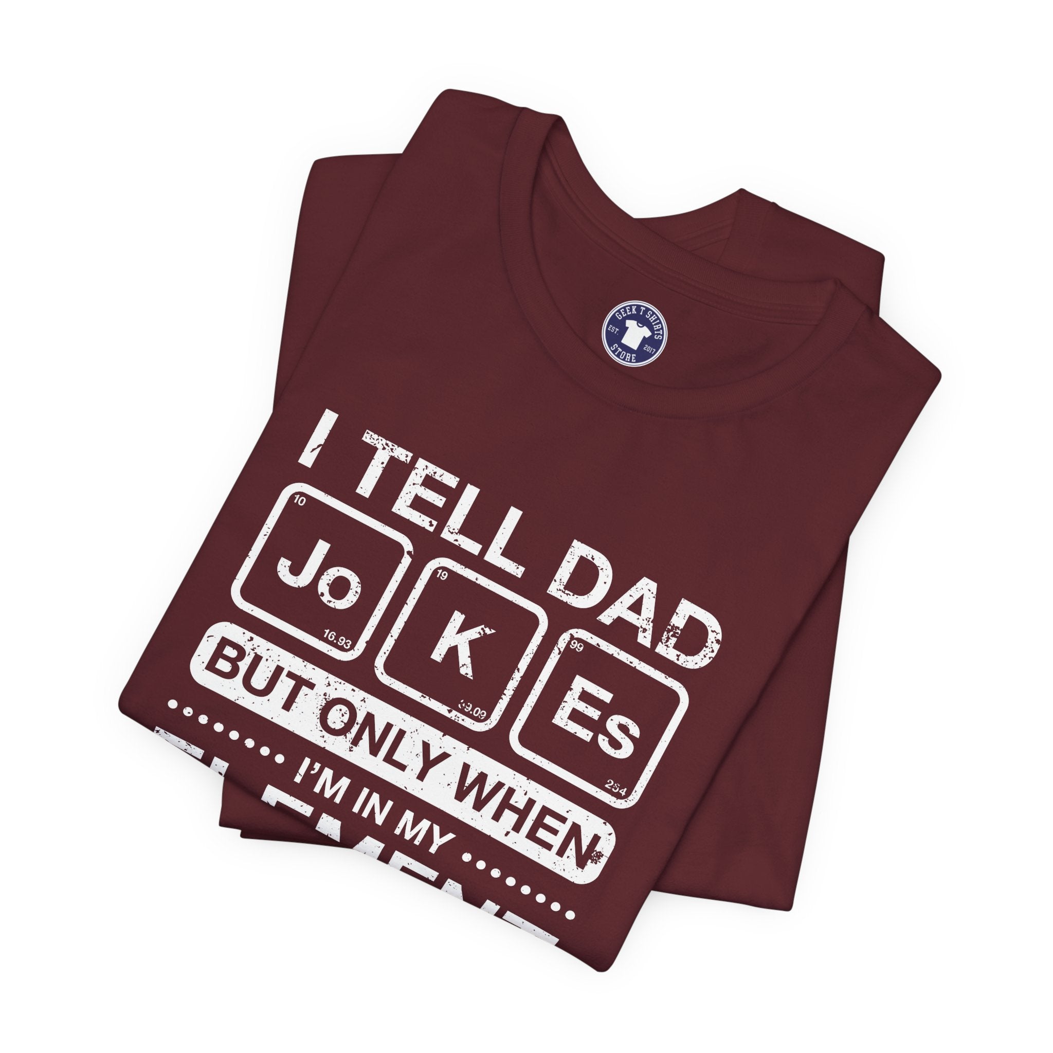 I Tell Dad Jokes - But Only When I'm In My Element - Premium Unisex Crewneck T-Shirt