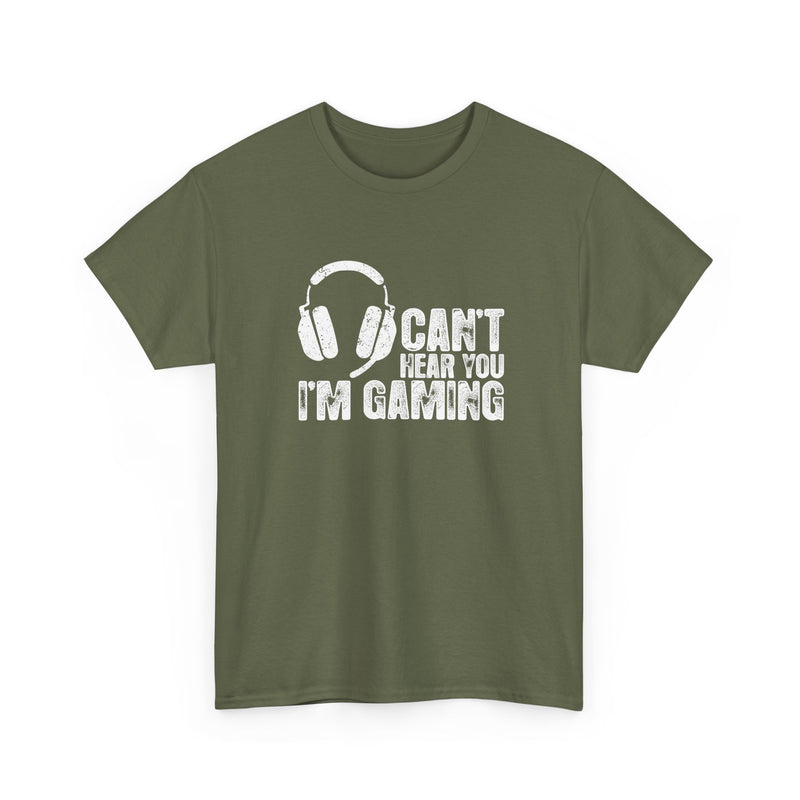 Can't Hear You I'm Gaming - Regular Unisex Crewneck T-Shirt