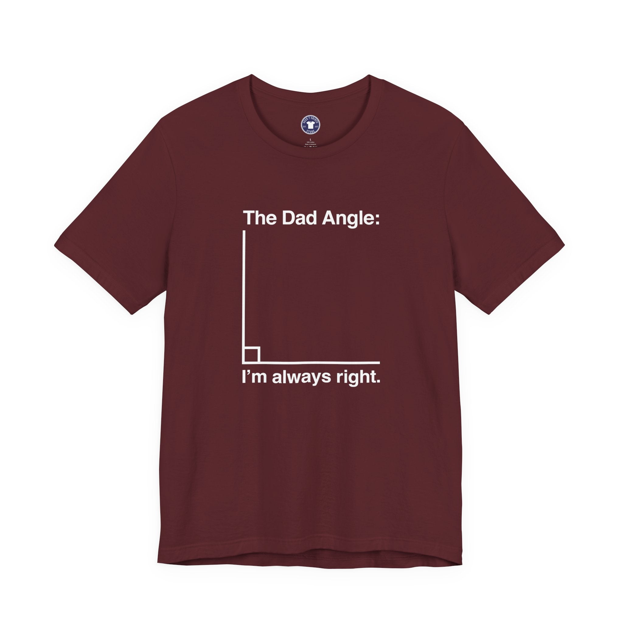 The Dad Angle Math Shirt - Geeky Father's Day Shirt - Premium Unisex Crewneck T-Shirt