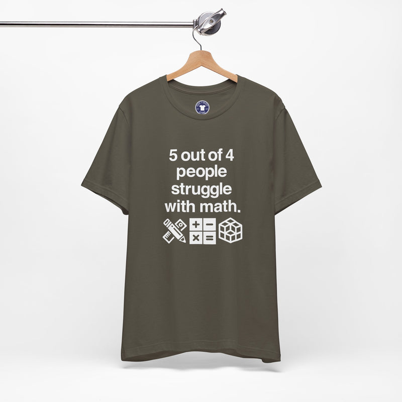 Five Out Of Four People - Premium Unisex Crewneck T-Shirt
