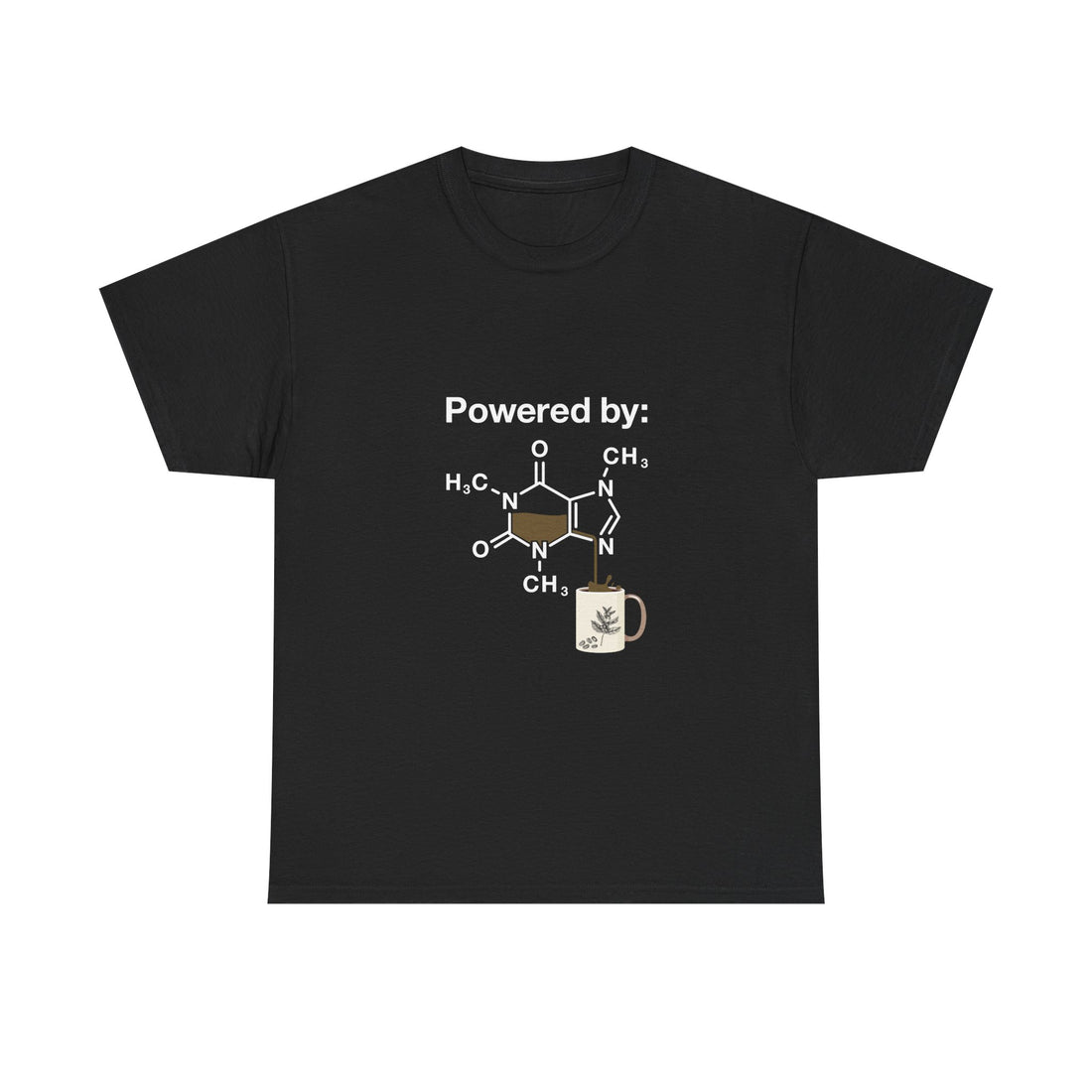 Caffeine Molecule T-Shirt, Coffee Science Tee, Geek T-Shirt, Nerd Shirt, Chemistry Humor Gift, Coffee Lover Present, Science Art Apparel