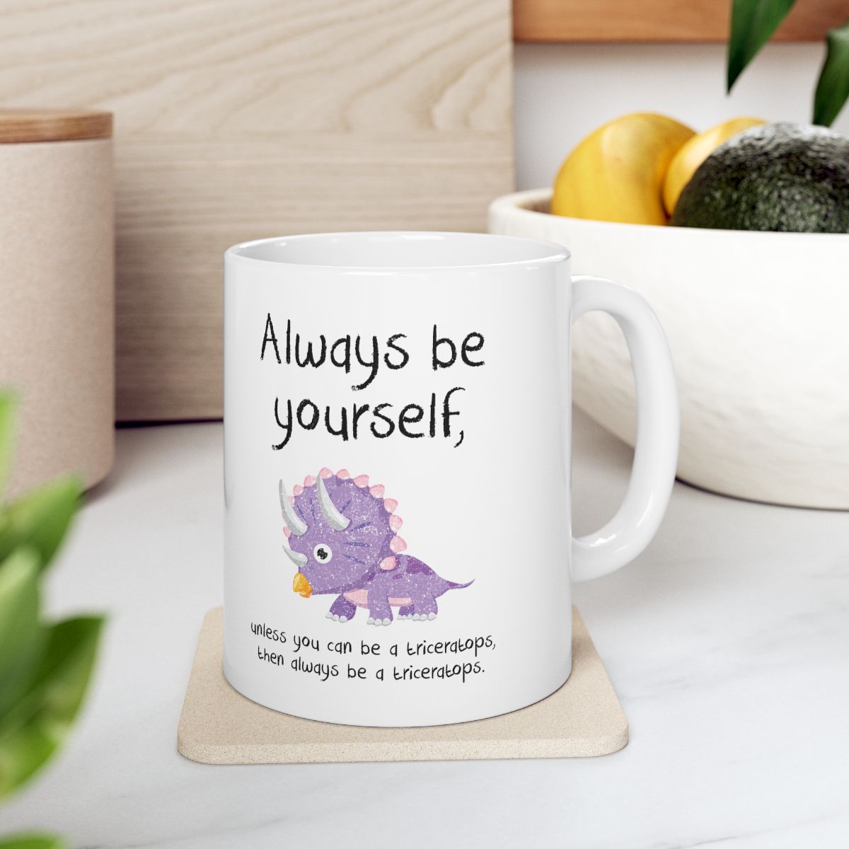 Always Be A Triceratops Mug context-4