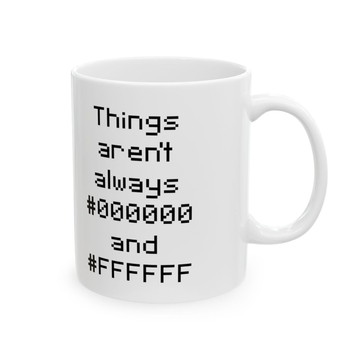 Black And White Mug right #Size_11oz