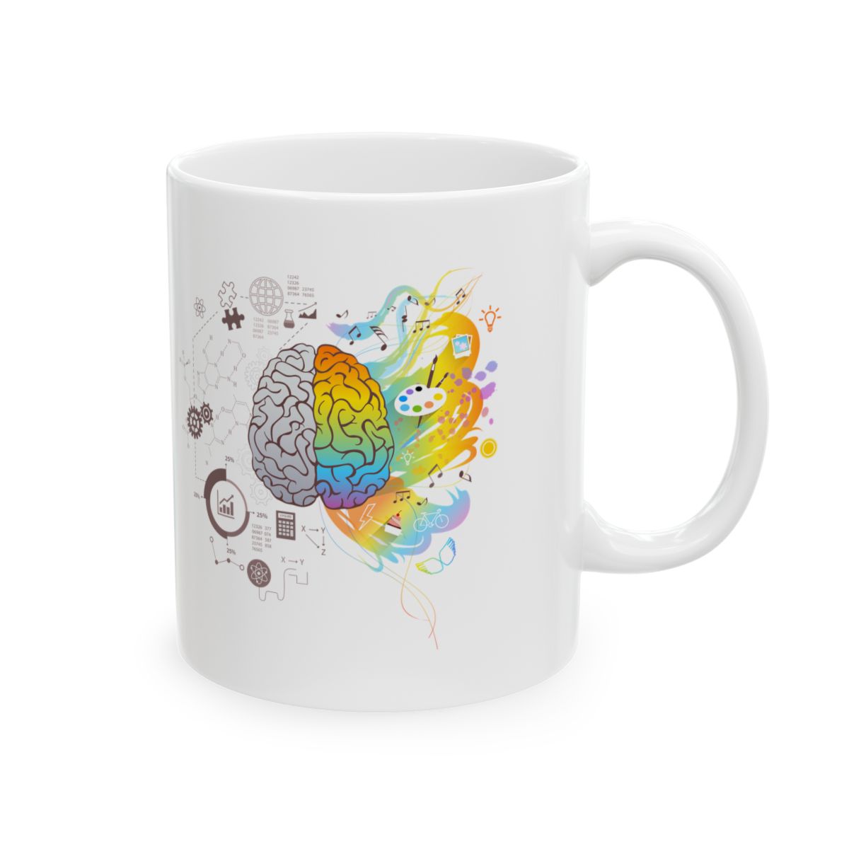 Creative Scientific Brain Mug right #Size_11oz