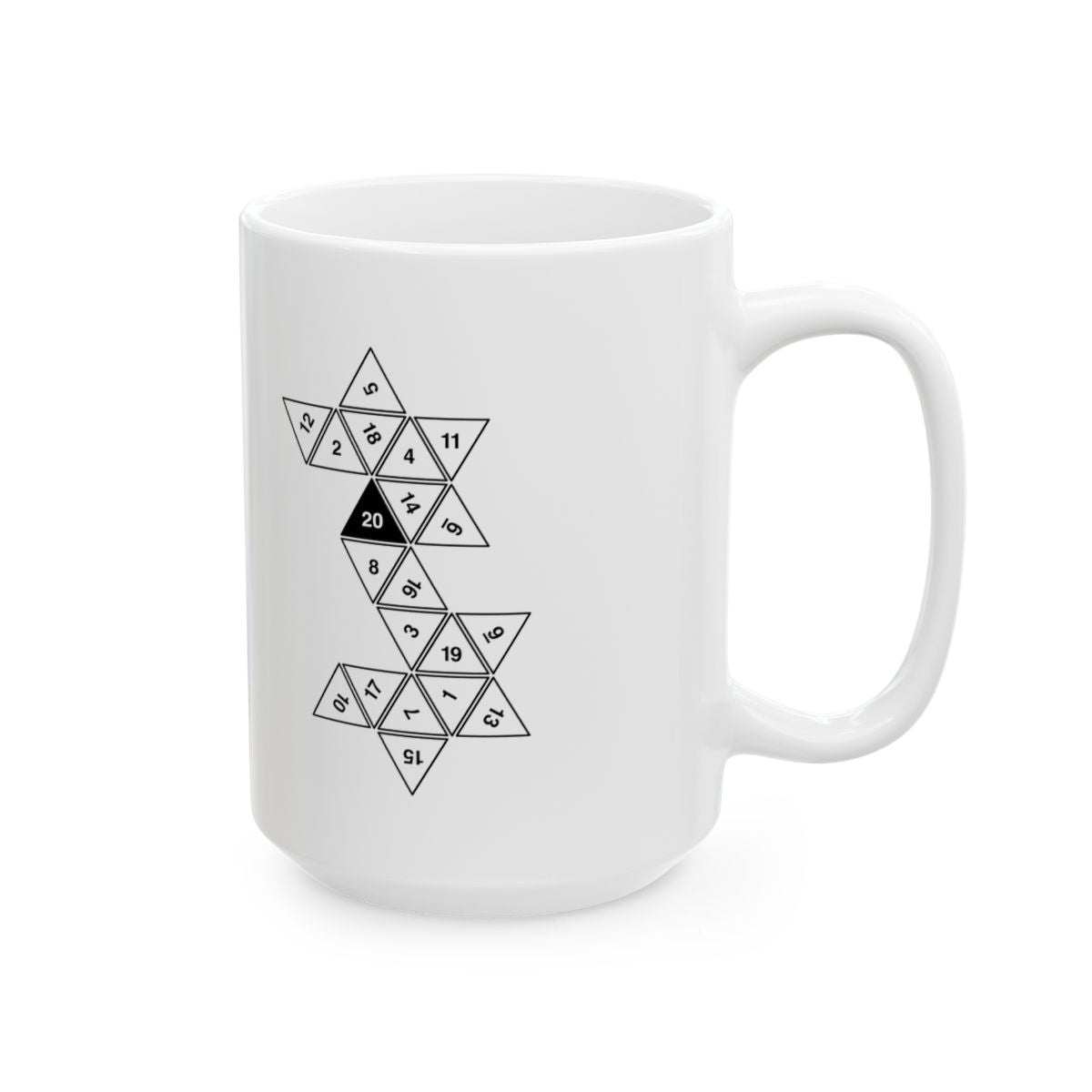 20 Sided Die Mug right #Size_15oz