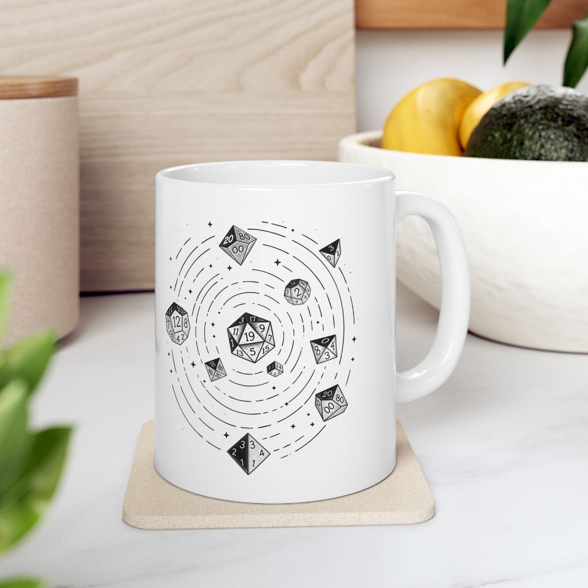 Dice Solar System Mug context-4