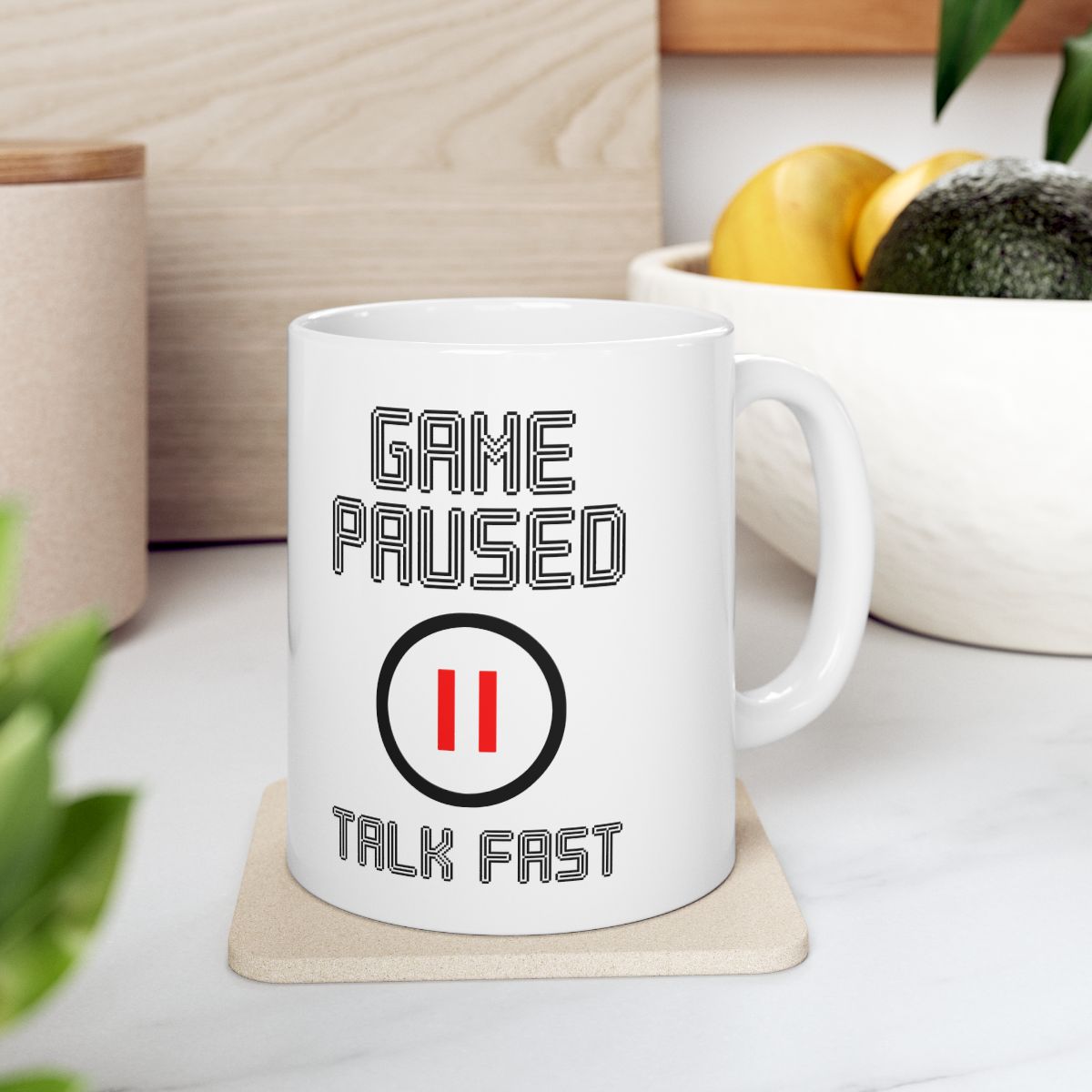 Game Paused Talk Fast Mug context-4