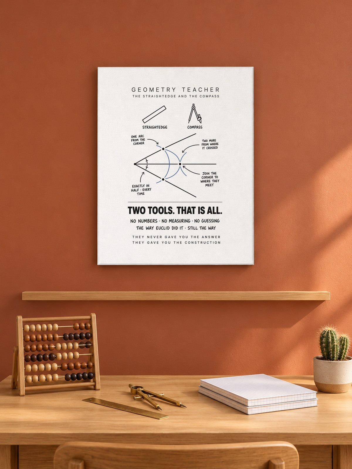Geometry Teacher: The Construction Canvas in a classroom