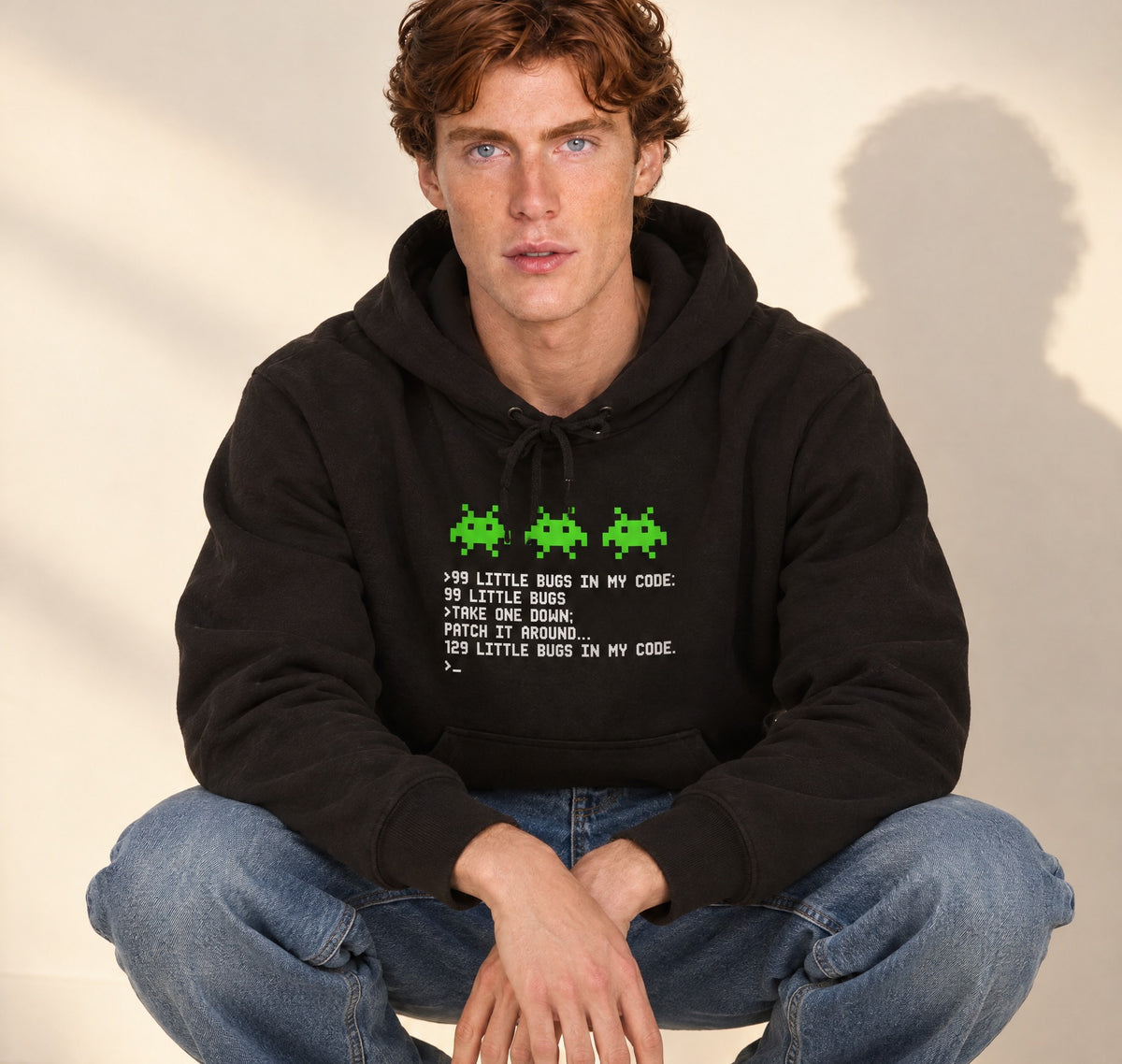 99 Little Bugs hoodie in Black