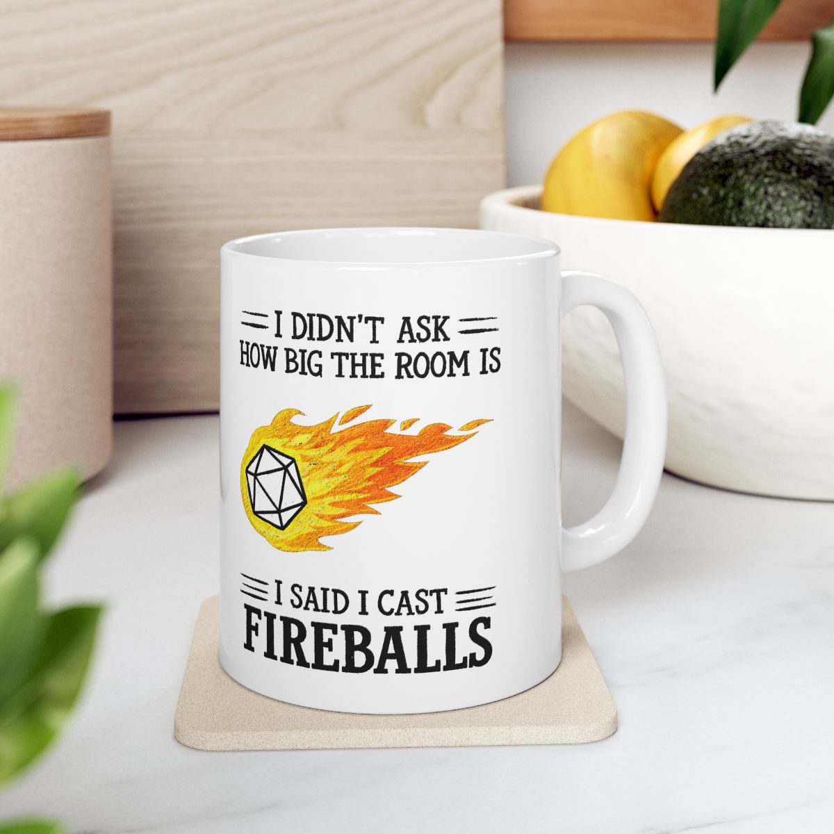 I Cast Fireballs Mug context-4