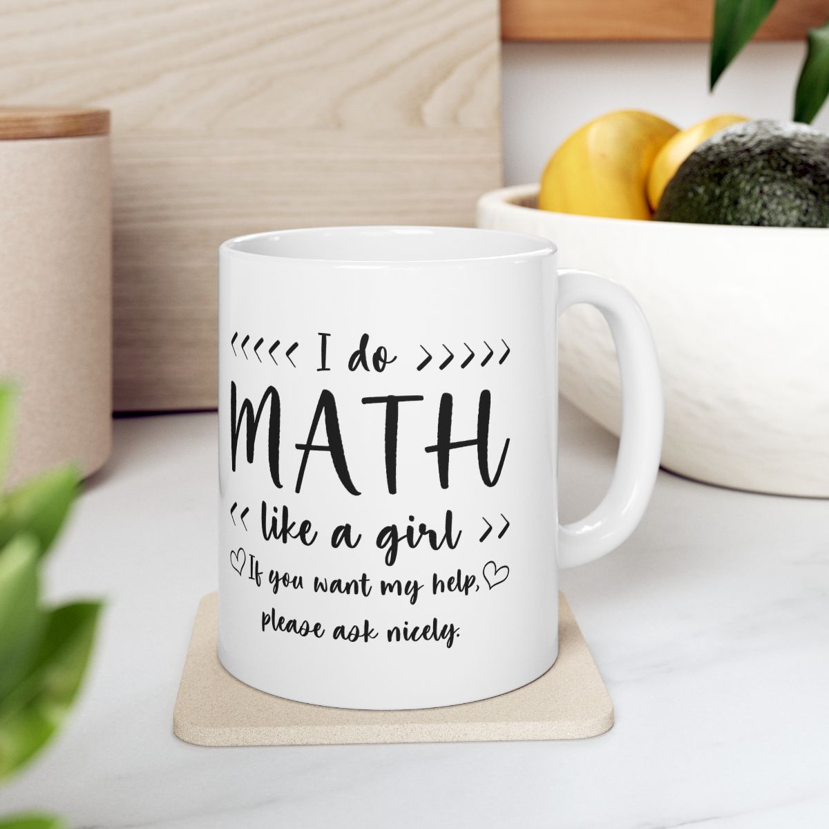 I Do Math Like A Girl Mug context-4