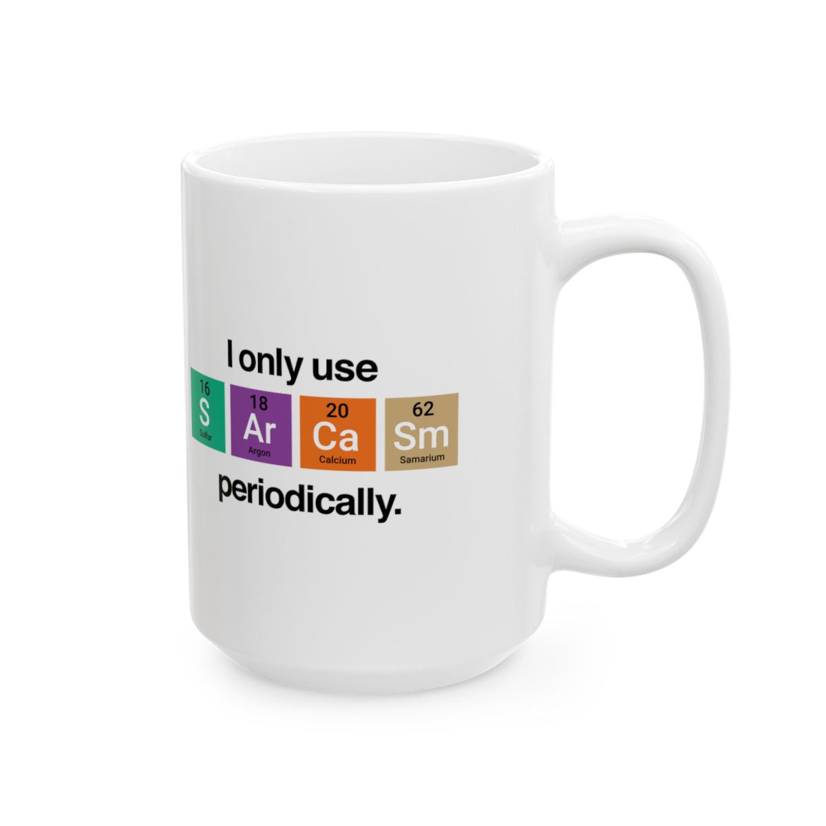 I Only Use Sarcasm Mug right #Size_15oz